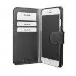 JT Berlin WalletCase Style 3in1 - кожен калъф (естествена кожа), тип портфейл с отделящ се кейс за iPhone 8 Plus, iPhone 7 Plus (черен) 1