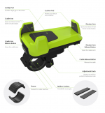 iOttie Active Edge Bike Mount for iPhone and Smartphones - поставка за велосипеди, мотоциклети, скутери и др. за смартфони (син) 3