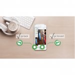 4smarts Second Glass Smart Buttons 2.0 - калено стъклено защитно покритие за дисплея на iPhone 8 Plus, iPhone 7 Plus, iPhone 6 Plus, iPhone 6S Plus (прозрачен) 4