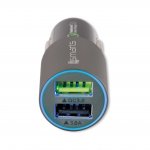 4smarts Qualcomm 3.0 Quick Car Charger 6A - зарядно за кола с технология за бързо зареждане (6 Ампера) с 2 USB изхода (черен-тъмносив) 1