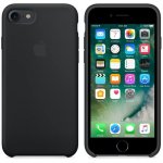 iPhone Silicone Case - тънък термополиуретанов силиконов кейс за iPhone 8, iPhone 7 (черен) 7