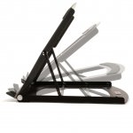 Allsop TriTilt Adjustable Laptop and Tablet Stand - метална поставка с различни ъгли на виждане за лаптопи и таблети (черен) 1