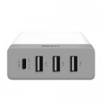 Macally 72W USB-C/USB-A Wall Charger - захранване с 3 USB изхода и USB-C изход за мобилни телефони и таблети 2