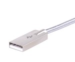 Devia Vipper Lightning Data Cable 1.2m. - плетен lightning кабел (120 см.) за iPhone, iPad и iPod с Lightning вход (сребрист) 3
