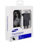 Samsung Charger EP-TA12EBE - захранване 2A с USB изход и MicroUSB кабел за смартфони и таблети (черен) 3