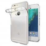 Spigen Liquid Crystal Case - тънък качествен термополиуретанов кейс за Google Pixel (прозрачен)  2