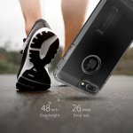 Spigen Tough Armor Case - хибриден кейс с най-висока степен на защита за iPhone 8 Plus, iPhone 7 Plus (черен гланц) 7