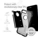 Spigen Tough Armor Case - хибриден кейс с най-висока степен на защита за iPhone 8 Plus, iPhone 7 Plus (черен гланц) 1