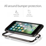 Spigen Neo Hybrid Case - хибриден кейс с висока степен на защита за iPhone 8, iPhone 7 (черен-сив) 4