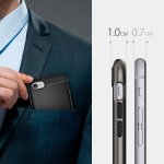 Spigen Neo Hybrid Case - хибриден кейс с висока степен на защита за iPhone 8, iPhone 7 (черен-сив) 15