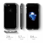 Spigen Hybrid Armor Case - хибриден кейс с висока степен на защита за iPhone 8, iPhone 7 (черен гланц) 2