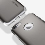Spigen Hybrid Armor Case - хибриден кейс с висока степен на защита за iPhone 8, iPhone 7 (тъмносив) 8