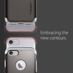 Spigen Hybrid Armor Case - хибриден кейс с висока степен на защита за iPhone 8, iPhone 7 (тъмносив) 12