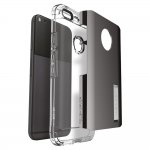 Spigen Tough Armor Case - хибриден кейс с най-висока степен на защита за Google Pixel XL (черен-сив) 1