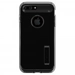 Spigen Slim Armor Case - хибриден кейс с поставка и най-висока степен на защита за iPhone 8 Plus, iPhone 7 Plus (черен гланц) 9