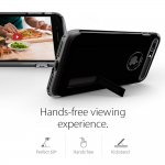 Spigen Slim Armor Case - хибриден кейс с поставка и най-висока степен на защита за iPhone 8 Plus, iPhone 7 Plus (черен гланц) 6