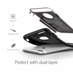 Spigen Slim Armor Case - хибриден кейс с поставка и най-висока степен на защита за iPhone 8 Plus, iPhone 7 Plus (тъмносив) 2