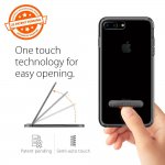 Spigen Ultra Hybrid Case S - хибриден кейс с висока степен на защита и поставка за iPhone 8 Plus, iPhone 7 Plus (прозрачен-черен гланц) 5