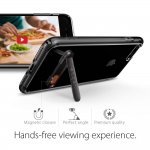 Spigen Ultra Hybrid Case S - хибриден кейс с висока степен на защита и поставка за iPhone 8 Plus, iPhone 7 Plus (прозрачен-черен гланц) 4
