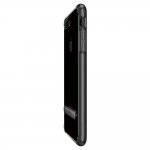 Spigen Ultra Hybrid Case S - хибриден кейс с висока степен на защита и поставка за iPhone 8 Plus, iPhone 7 Plus (прозрачен-черен гланц) 11