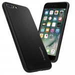 Spigen Liquid Armor Case - качествен термополиуретанов кейс за iPhone 8 Plus, iPhone 7 Plus (черен) 7