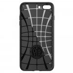 Spigen Liquid Armor Case - качествен термополиуретанов кейс за iPhone 8 Plus, iPhone 7 Plus (черен) 9