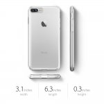 Spigen Liquid Crystal Case - тънък качествен термополиуретанов кейс за iPhone 8 Plus, iPhone 7 Plus (прозрачен) 4