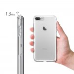Spigen Liquid Crystal Case - тънък качествен термополиуретанов кейс за iPhone 8 Plus, iPhone 7 Plus (прозрачен) 3