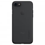 Spigen AirSkin Case - качествен ултратънък (0.36мм) кейс за iPhone 8, iPhone 7 (черен-мат) 3