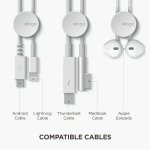 Elago Cable Management Button - 7 броя стилни органайзери за кабели (бял) 8
