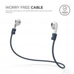 Elago AirPods Strap - тънко силиконово въженце за безжични слушалки Apple AirPods (индиго) 1