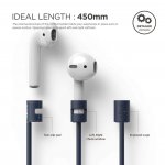 Elago AirPods Strap - тънко силиконово въженце за безжични слушалки Apple AirPods (индиго) 3