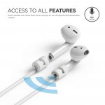 Elago AirPods Strap - тънко силиконово въженце за безжични слушалки Apple AirPods (бял) 2