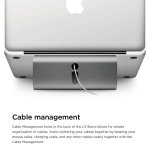 Elago L3 STAND - дизайнерска поставка за MacBook, преносими компютри и таблети (тъмносив) 4