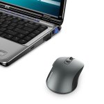 TeckNet M001 Black 2.4G Mini Wireless Mouse - ергономична безжична мишка (за Mac и PC) (сива) 2