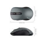 TeckNet M001 Black 2.4G Mini Wireless Mouse - ергономична безжична мишка (за Mac и PC) (сива) 3