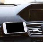 Knomo Magnet Mag Mount - магнитна поставка за табло на кола и всякакви гладки повърхности за смартфони (сребриста) 6