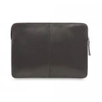 Knomo Laptop Leather Zip Sleeve 12 - кожен (естествена кожа) калъф с цип за MacBook 12 и преносими компютри до 12 инча (тъмносив) 6