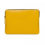 Knomo Laptop Leather Zip Sleeve 12 - кожен (естествена кожа) калъф с цип за MacBook 12 и преносими компютри до 12 инча (жълт) 1