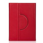 Knomo Premium Leather Folio with Case - луксозен кожен (естествена кожа) калъф и поставка за iPad Air 2 (червен) 4