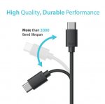 iLuv USB-C to USB-C Cable - USB-C кабел за MacBook и устройства с USB-C порт (180 cm) (черен) 3