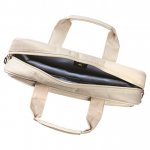 Krusell Avenyn Laptop Bag - кожена чанта за преносими компютри до 16 инча (бяла) 2