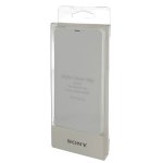 Sony Flip Case Smart Style Cover SCR54 - оригинален кожен калъф за Sony Xperia XA (бял) 2