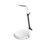 Satechi Aluminium Headphone Stand - дизайнерска алуминиева поставка за слушалки с USB изходи (сребрист) 2