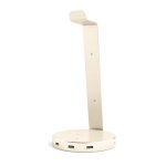 Satechi Aluminium Headphone Stand - дизайнерска алуминиева поставка за слушалки с USB изходи (златист) 1