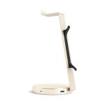 Satechi Aluminium Headphone Stand - дизайнерска алуминиева поставка за слушалки с USB изходи (златист) 2