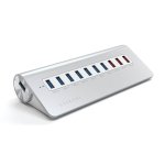 Satechi 10-Port Aluminium Hub - алуминиев 7-портов USB 3.0 хъб за компютри и лаптопи и 3 USB изхода (4.1А) 4
