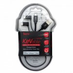 Torrii KeVable 3-in-1 Universal USB Cable (1 meter) - изключително здрав кевларен кабел за iPhone, iPad, iPod с Lightning, устройства с microUSB и USB-C (1 метър) (черен) 2