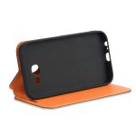 4smarts Flip Case Two Tone - кожен калъф с поставка и отделение за кр. карта за Samsung Galaxy A3 (2017) (черен) 2