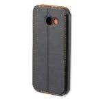 4smarts Flip Case Two Tone - кожен калъф с поставка и отделение за кр. карта за Samsung Galaxy A3 (2017) (черен) 1